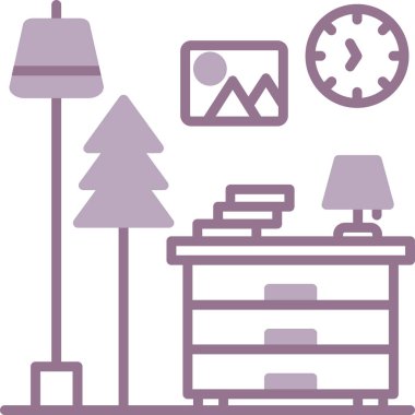 ev mobilyası vektör illüstrasyonu