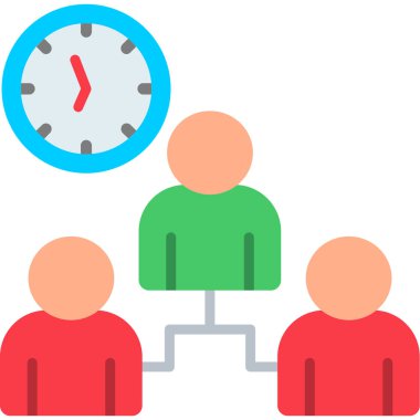 insanlar düz simge, vektör illüstrasyonu