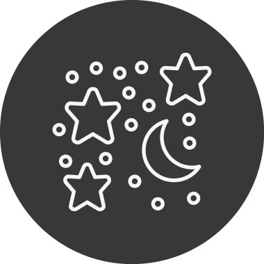 Yıldızlar. Web simgesi basit illüstrasyon