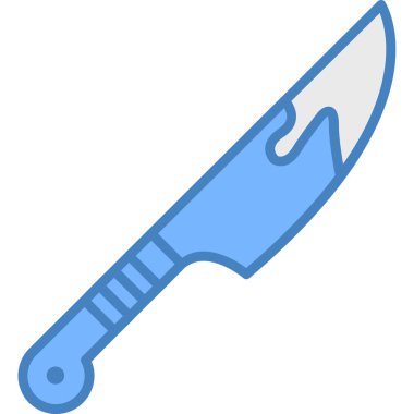 Bıçak. Web simgesi basit illüstrasyon