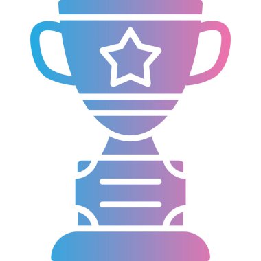 kupa ikonu vektör illüstrasyon tasarımı