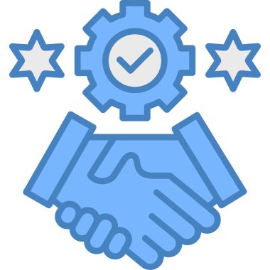 iş yönetimi simgesi, vektör illüstrasyonu