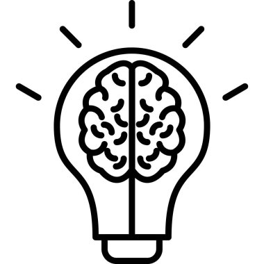 Ampul. Web simgesi basit illüstrasyon