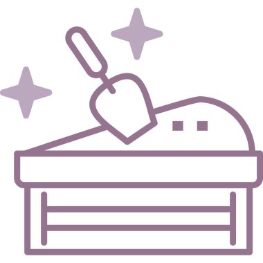 fırça simgesi, basit vektör illüstrasyonu