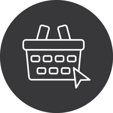 Sepet Simgesi vektör illüstrasyonu