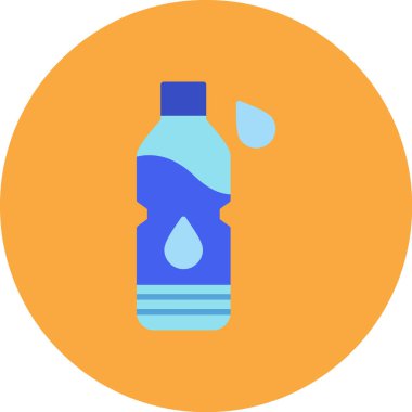 Su. Web simgesi basit illüstrasyon