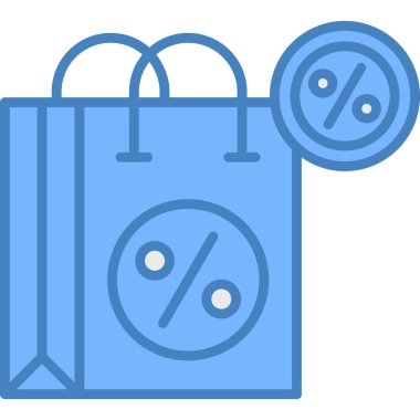 indirimli çanta indirimi simgesi