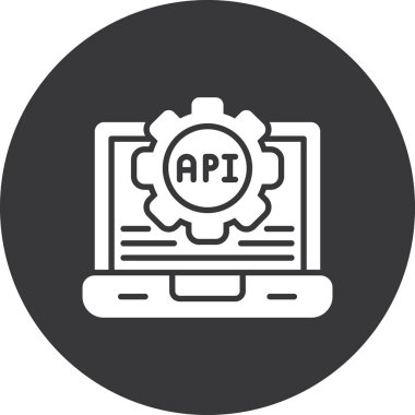 vektör api simgesi illüstrasyonu