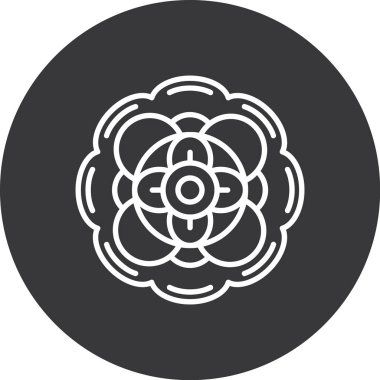 çiçek simgesi çember tasarımı