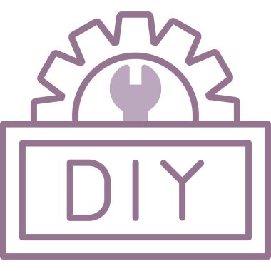 Fabrika. Web simgesi basit illüstrasyon