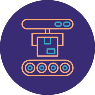 Robot simgesinin vektör illüstrasyonu