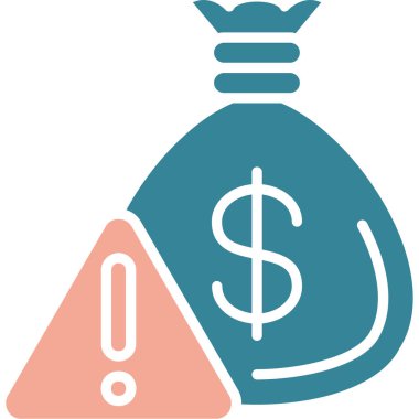 İş finans vektör simgesi. düz stil bican veya sembol, yuvarlak açılar, yuvarlak açılar, beyaz arkaplan