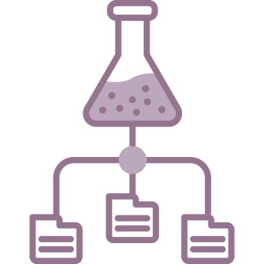 kimyasal şişesi kutsal kişilerin resmi, vektör çizim