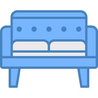 mobilya renkli vektör simgesi.