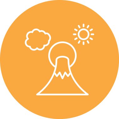 Nükleer güç simgesinin vektör illüstrasyonu