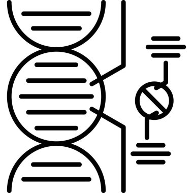 DNA. Web simgesi basit tasarım