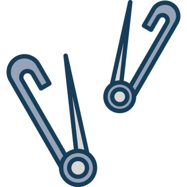 Bir çift mavi renk çalışmasının vektör simgesi