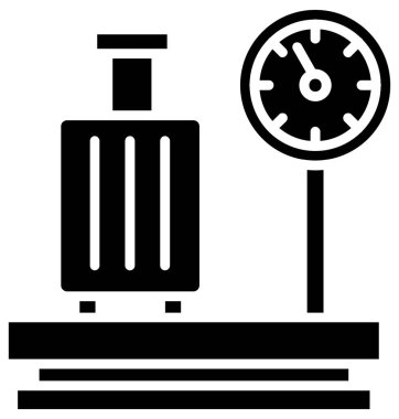 Saat simgesi, vektör illüstrasyonu