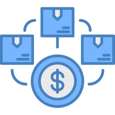 Dolar değişim simgesi düz stil