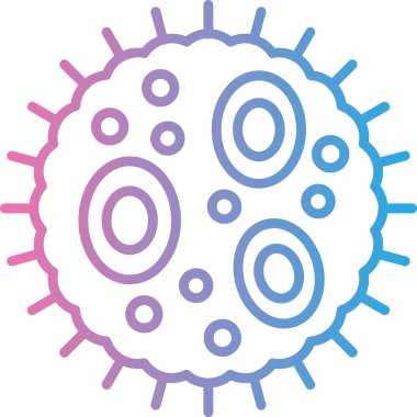 Coronavirus covid 19 parçacık simgesi
