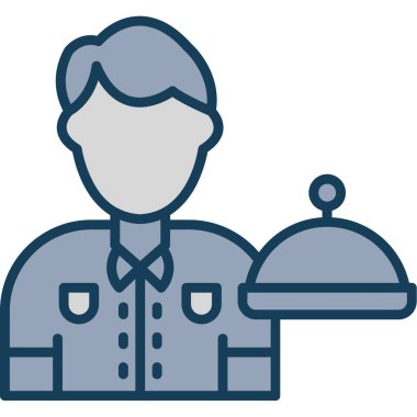 Şef şef şef ikonu - taslak stili