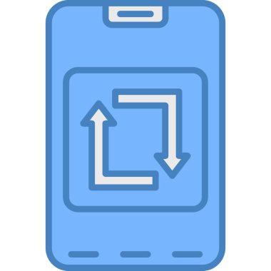 akıllı telefon simgesi vektör illüstrasyonu