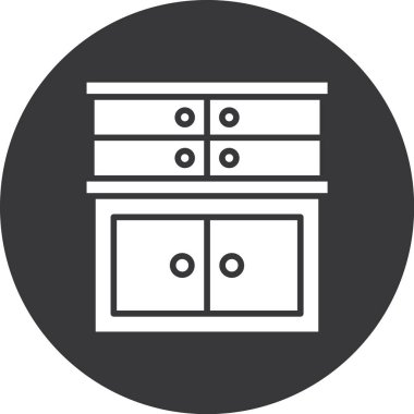 mobilya vektör çizgisi simgesi