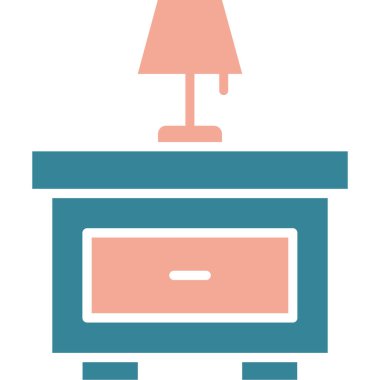 Masa. Web simgesi basit illüstrasyon