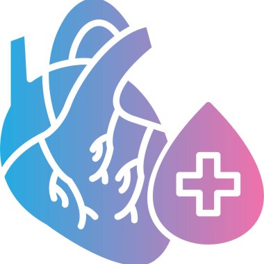 Kan bağışı simgesi, vektör illüstrasyonu basit tasarım