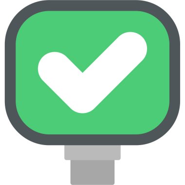 işaret simgesini işaretle, vektör illüstrasyonu