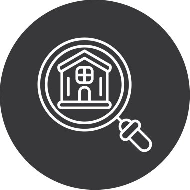 Ev simgesinin vektör illüstrasyonu