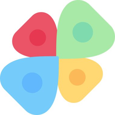 Bir çiçeğin vektör illüstrasyonu