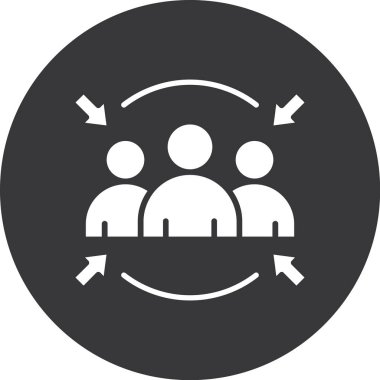 İnsan simgesinin vektör illüstrasyonu