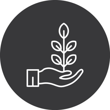 Ağaç simgesinin vektör illüstrasyonu