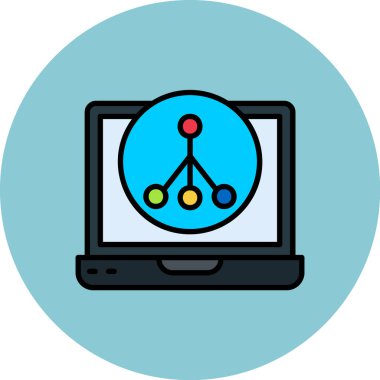 Internet ağ vektör simgesi