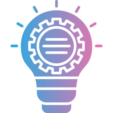 Ampul. Web simgesi basit illüstrasyon