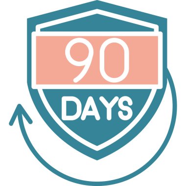 90 yıllık bir simgenin vektör illüstrasyonu