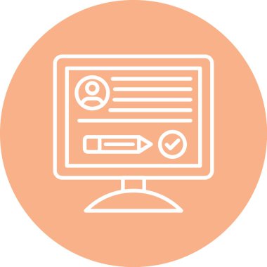 İnternet konseptinin web simgesi, vektör illüstrasyonu