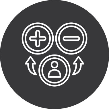 İş ve finans simgesinin vektör illüstrasyonu