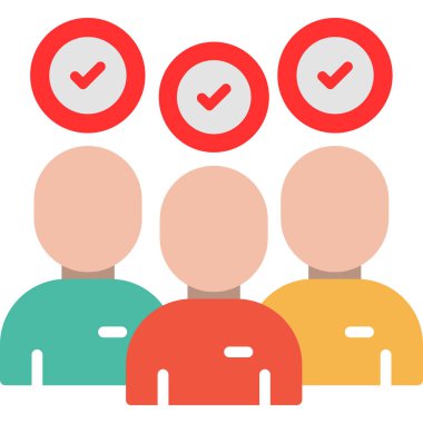 insanlar simge vektör illüstrasyonu