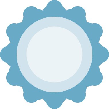 Rozet rozet simgesi düz stil