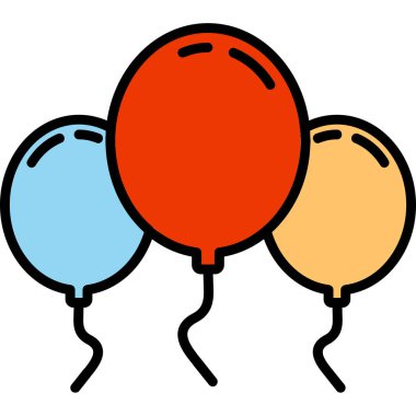 balon ikonu. özet çizimi