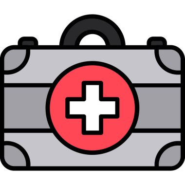 ilk yardım kiti vektör çizimi