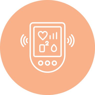 vektör kalp hızı simgesi