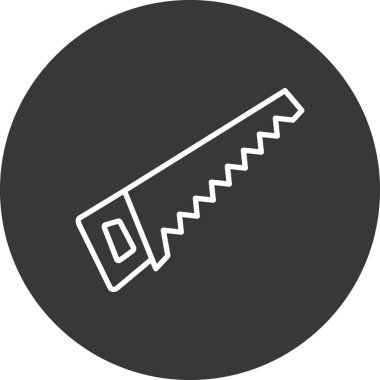 Testere simgesinin vektör illüstrasyonu