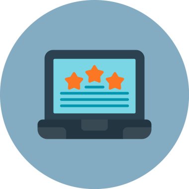 Müşteri denetimi düz vektör simgesi