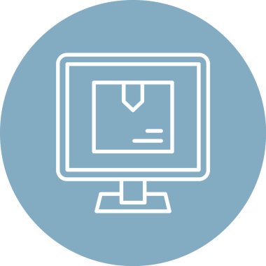 Dizüstü bilgisayar simgesi vektör çizimi