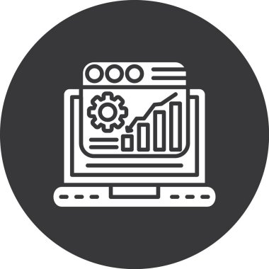 seo modern simgesinin vektör illüstrasyonu