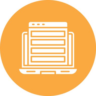 Web tarayıcı simgesi, vektör çizim