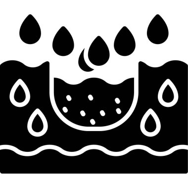 Su sıçramasının vektör illüstrasyonu